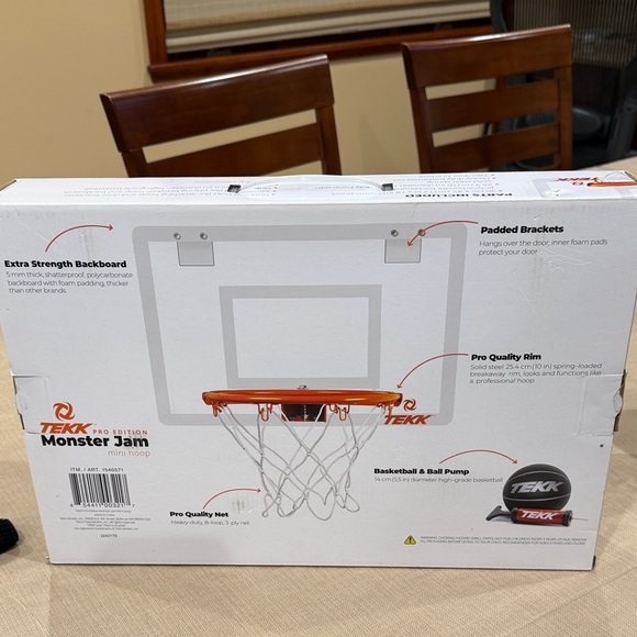 Pro Edition Monster Jam Mini Hoop - Orange - Picture 2 of 4